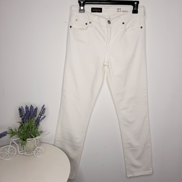 J Crew Matchstick White Jeans size 27 regular - Picture 2 of 4